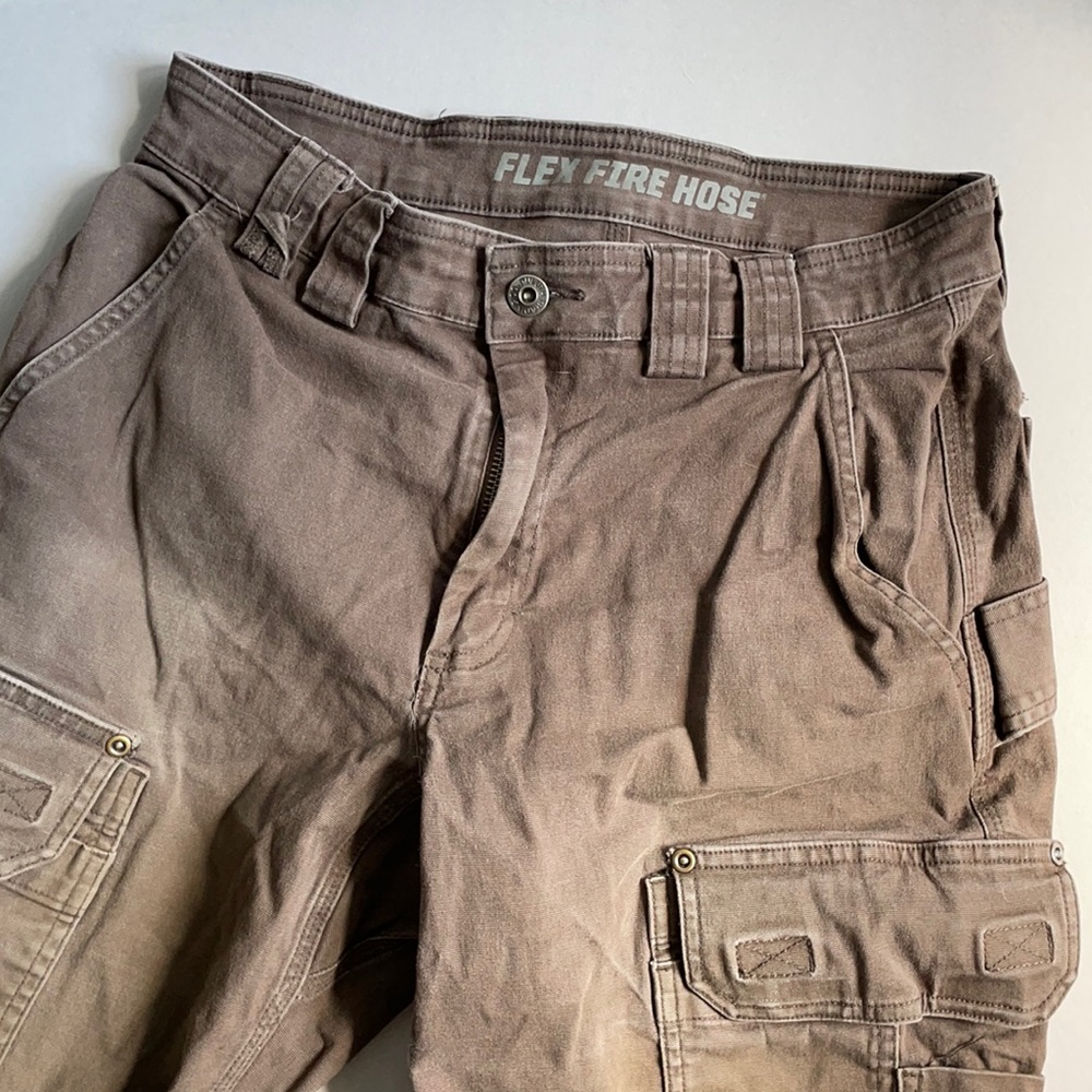 Duluth trading company flex firehouse cargo pants 30x34 brown